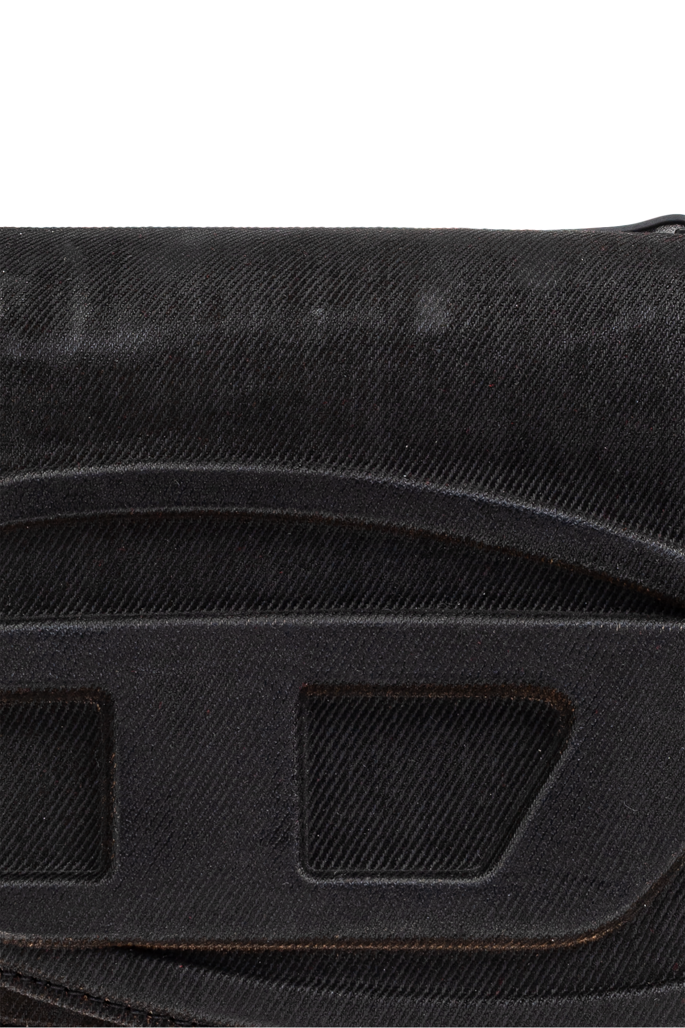DIESEL｜ (X10223 P8079 T8013) Men's 1DR-Camera bag in flocked denim | Black | Diesel